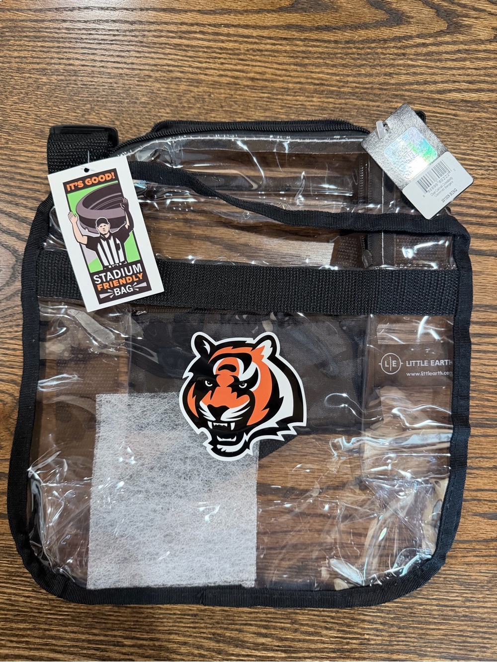 Bengals Clear Stadium Bag, NWT